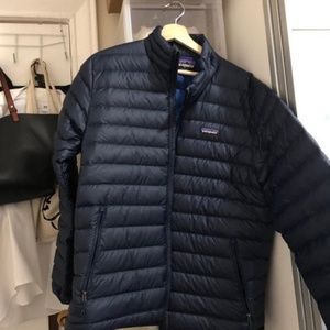 Patagonia Down Sweater Jacket (Large) Navy Blue
